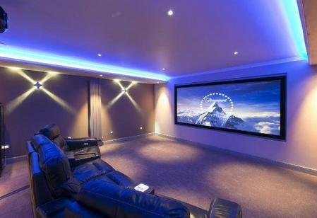 Image of a Robertson Garden Rooms cinema room, home entertainment room or TV room