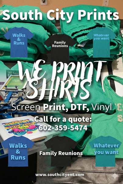 Screen printing and vinyl