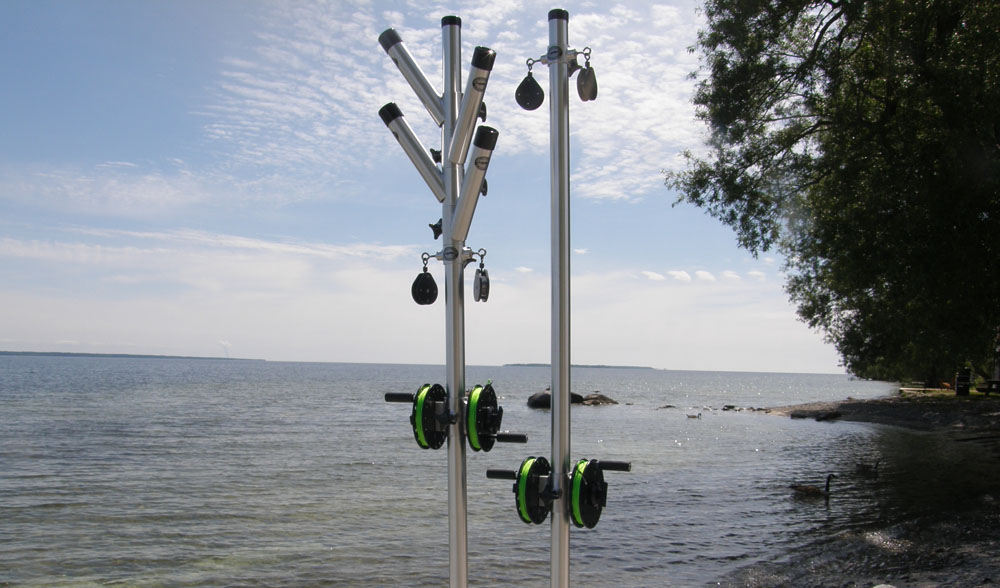 Great Lakes Planer Vertical Stack Triple Rod Holder (GLP-014) - Walleye  Tackle Store