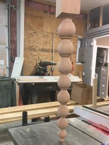 Custom maple table legs