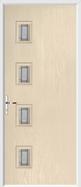 4 Square Door lignum glass