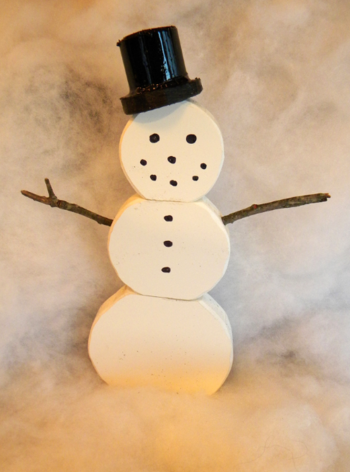 How to make Christmas Snowman decorations. www.DIYeasycrafts.com