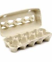 Egg cartons available in paper or plastic