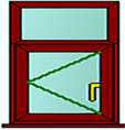 Style 8 rosewood window