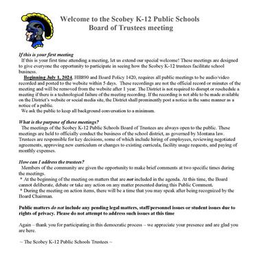 Rules of the meeting image