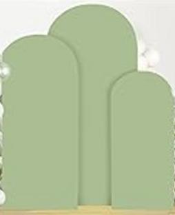 SAGE GREEN BACKDROP FABRIC ARCH COVERS FOR RENT