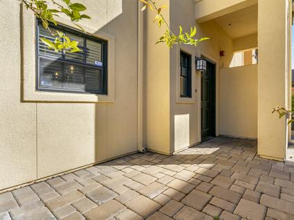 Photo detailing front door to BMR unit at East Palo Alto BMR