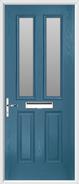 2 panel 2 square glazed composite door