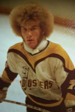 Paul Stewart 3 Binghamton Broome Dusters Brown Hockey Jersey 2
