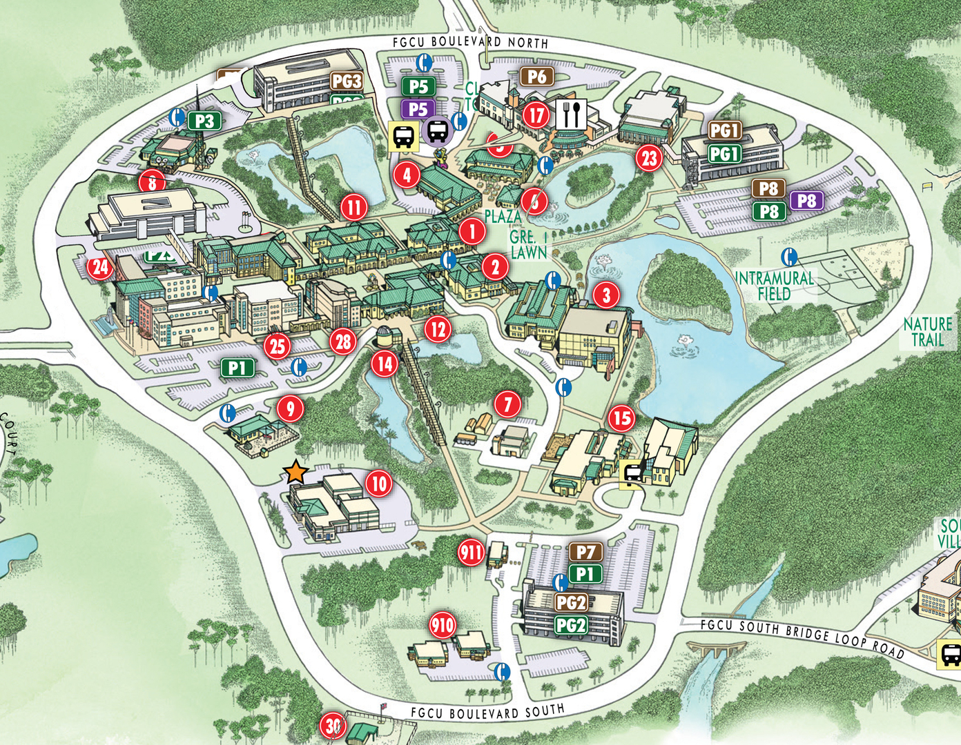 Map Of Florida Gulf Coast University