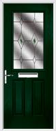 2 Panel 1 Square Composite Door fusion glass