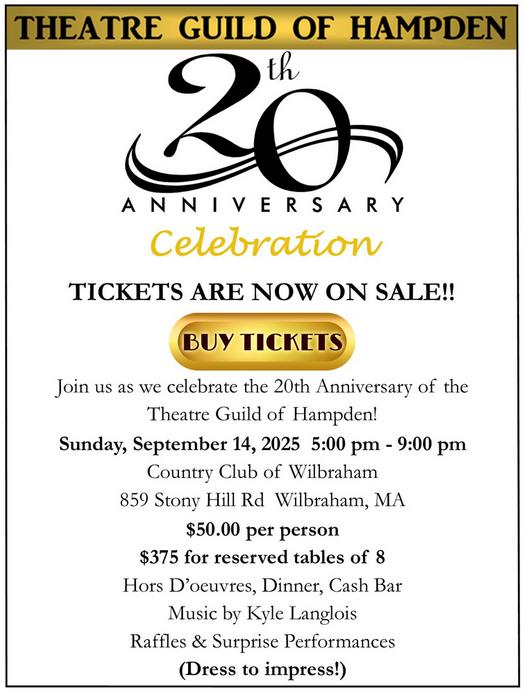 Theatre Guild of Hampden's 20th Anniversary Gala