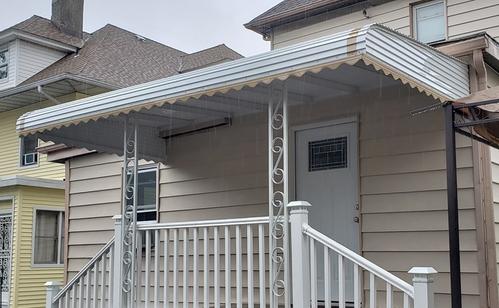 Custom Aluminum Porch Awning Installed In Staten Island NY