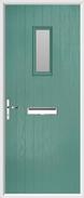 Cottage Rectangle Composite Door obscure glass