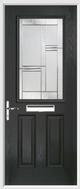 2 Panel 1 Square Composite Door regal corenet glass