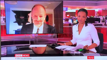 Craig Lawrence and Lukwesa Burak talking about Gurkhas in Burma on BBC News on #VJDay75