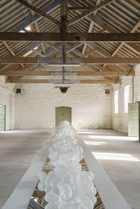 Paula Stkes glassinstallation at Portuma Workhouse