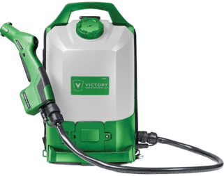 backpack electrostatic sprayer.