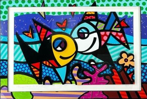 Romero Britto Deep Night Romance