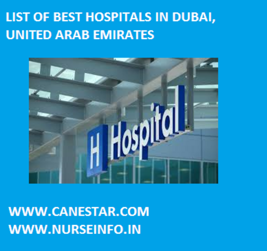 list, best hospitals in Dubai, United Arab Emriates