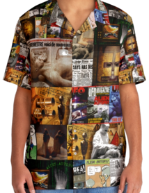 Alien Autopsy Media Montage Full Colour Men's Hawaiian Shirt