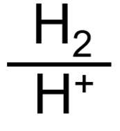 H2 Sciences H2 H+ redox couple