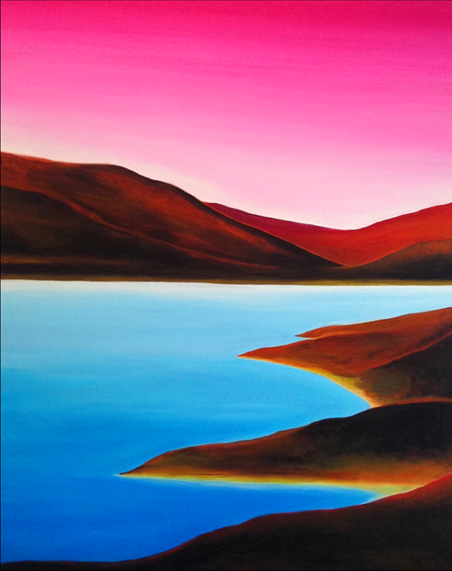 Conamara 80x60cm original contemporary acrylic landscape painting by Irish artist Orfhlaith Egan.