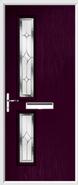 2 Square Composite Door regal sapphire glass