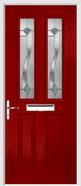 2 Panel 2 Square Composite Door monza glass