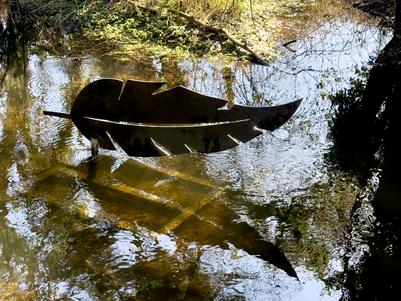 Corten sculpture by Kevin O'Dwyer