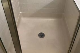 shower tile cleaning after photo