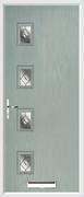 4 Square Composite Door fusion glass