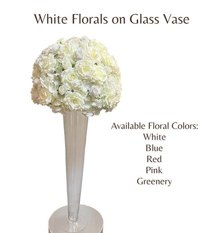 Complete Feather Centerpiece With 20 Vase (Baby Pink) for Sale Online