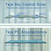 Teja Sky Control Solar vs Teja PC Arquitectonica