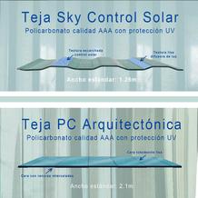 Teja Sky Control Solar vs Teja PC Arquitectonica