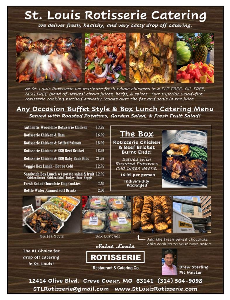 St Louis Catering Menu