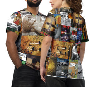 Psychedelic Alien Head UFO T-Shirt