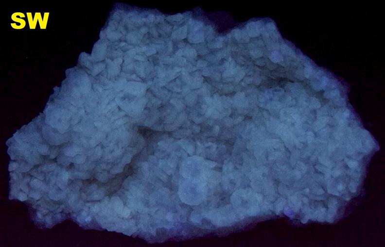 Fluorescent Calcite Hwy 183 & Loop 1 interchange Austin Texas