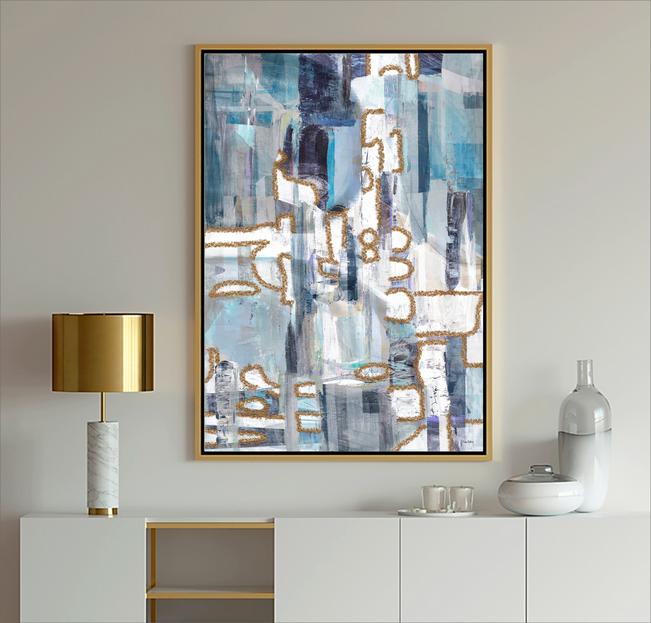 Blue & White Art, #Abstract Art, #blue art