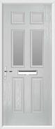 2 Panel 4 Square Composite Door obscure glass