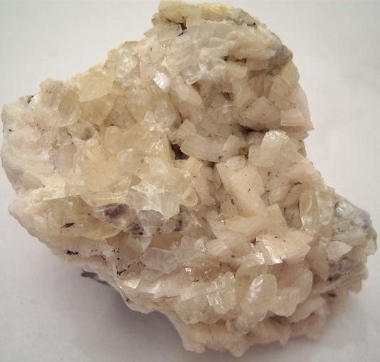 DOLOMITE with fluorescent CALCITE - Saint-Eustache Quarry (Carriere et pavage Saint-Eustache; Sainte-Eustache quarry; Mathers Quarry), Sainte-Eustache, Deux Montagnes RCM, Laurentides, Quebec, Canada - ex Albert Sebela