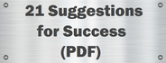 21 Suggestions for Success