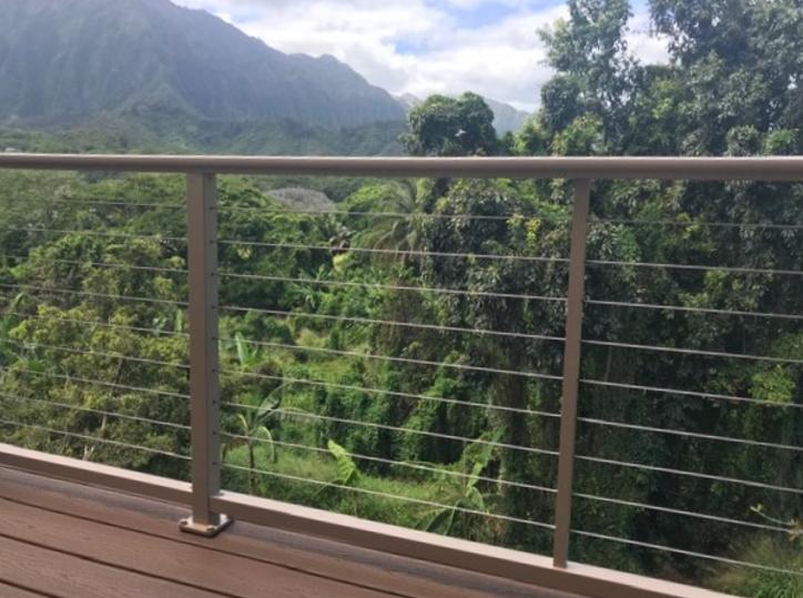 Aluminum Railing System Hawaii,Cable railing Hawaii, Aluminum Cable railing Oahu, Cable railing Honolulu, cable railing