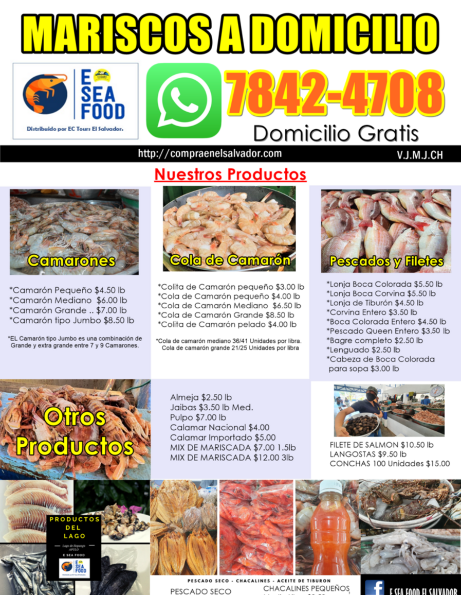 Mariscos a Domicilio