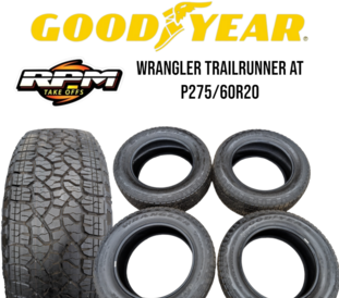 New Takeoff p275/60R20 GOODYEAR WRANGLER TRAILRUNNER AT TIRES SET OF 4