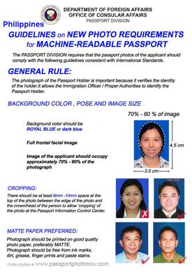 Philippines Passport And Visa Photos Printed And Guaranteed