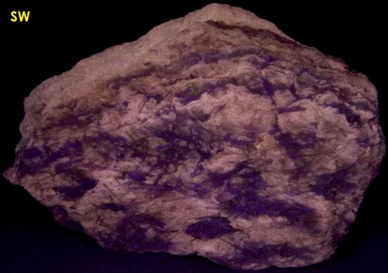fluorescent and triboluminescent TREMOLITE - International Talc Company Mine No. 8 (Reynolds Mine), Talcville, St. Lawrence County, New York, USA