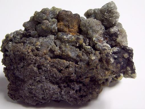 fluorescent ZINCITE recrystallized, NJ Zinc Co. Palmerton zinc smelter locality, Lower Towamensing Township, Carbon County, Pennsylvania, USA