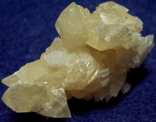 fluorescing CALCITE with CELESTINE - Clay Center, Ottawa County, Ohio, USA - ex Eric Meier, Broken Back Minerals
