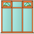 Style 50 oak window